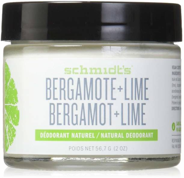 schmidt's Natural Deodorant - Bergamot + Lime Deodorant Cream  -  For Men & Women