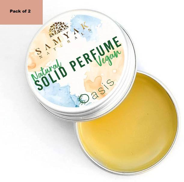 SAMYAK NATURALS OASIS with Goodness of Jojoba Oil Solid Perfume For Women & Men (2 x 10 Gms) Deodorant Cream  -  For Men & Women