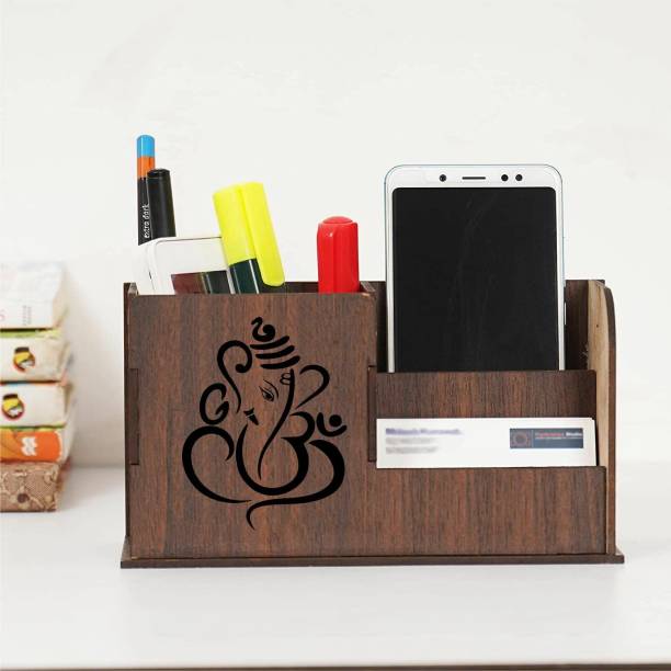 Brothers Creation 3 Compartments Wooden Desk Organizers