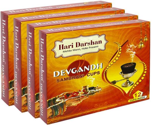 Hari Darshan Sambrani Cup 100% Pure Natural | Non-Toxic & Non-Charcoal Guggul Dhoop