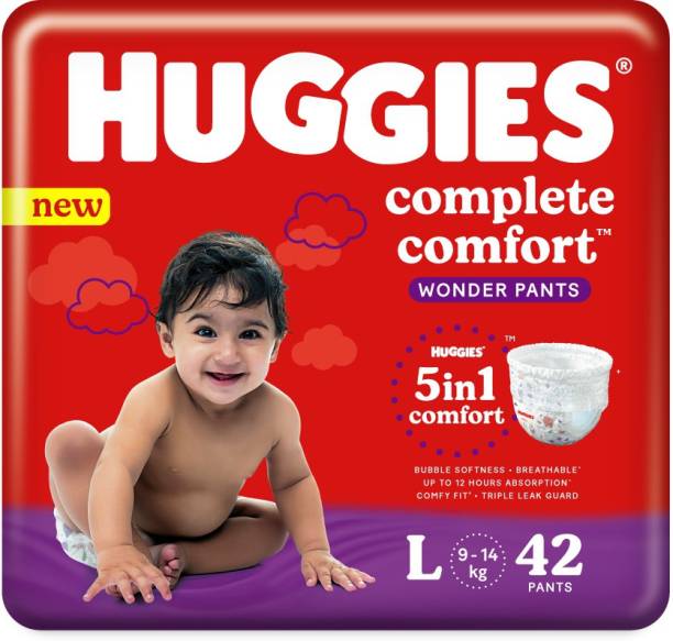 Huggies Wonder Pants with Bubble Bed Technology Diapers - L
