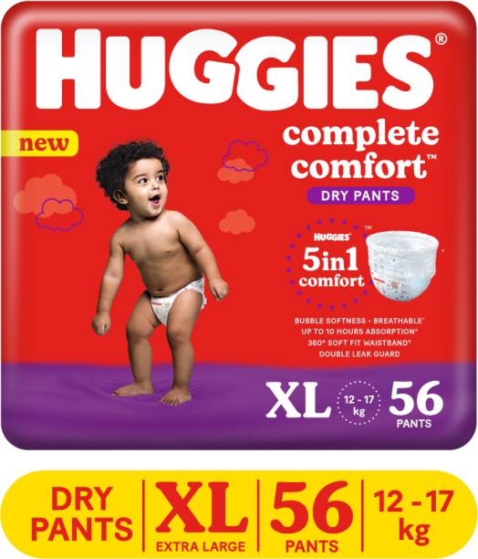 Huggies Complete Comfort Dry Tape Baby Diaper - XL Price in India
