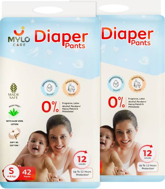 MYLO Baby Diaper Pants, 4-8 kgs, ADL Technology - S