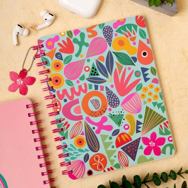 Doodle Wiro Notebook With Bookmark Dangler and Two Sticker Sheets B5 Diary Ruled 160 Pages