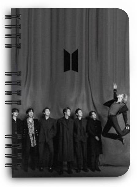 DI-KRAFT BTS Boys Printed Diary for Home and office use A5 Diary Unruled 160 Pages