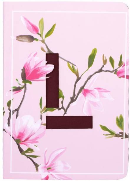 Doodle Initial L lasercut Notebook,B6 (6.69 X 4.72 X 0.5 Inches), 200 Pages, 80 GSM, Diary for Women B6 Notebook Ruled 192 Pages