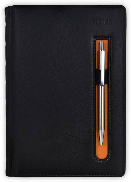PLAN.A. DAY RIO- Premium Ruled Journal Soft Leather Cover With Pen Holder On Front Diary A5 Diary Ruled 288 Pages