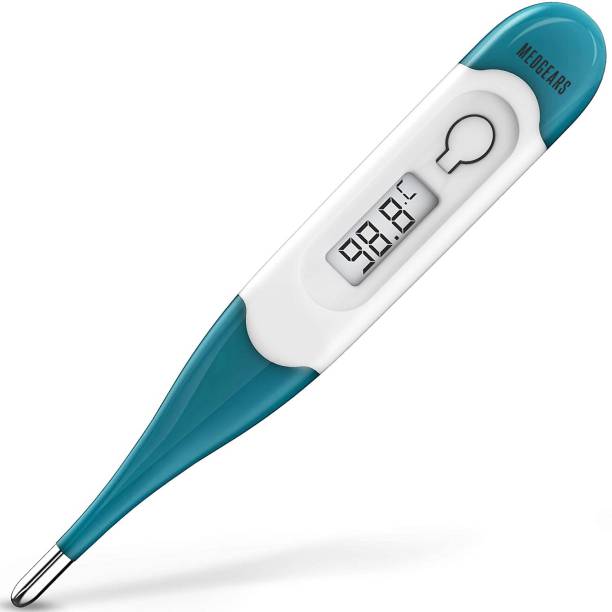 MEDGEARS Device Flexible Tip Digital Thermometer Temperature (White) Device Flexible Tip Digital Thermometer Temperature Thermometer