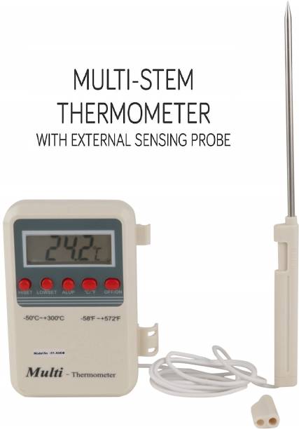 thermomate Multi stem Thermometer Sensing Probe Thermometer with External Sensing Probe and Accurate Fast Response Thermometer