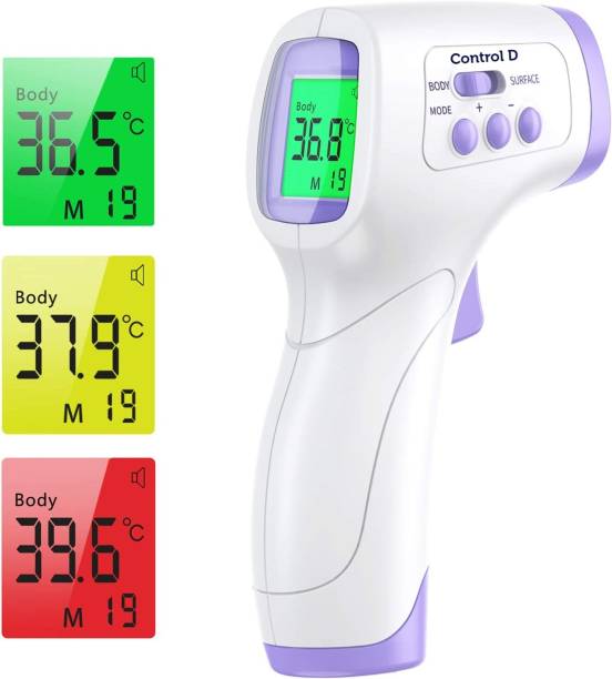 Control D Non Contact Infrared Forehead Digital Thermal Scanner Gun Fever Temperature Machine For Kids Adults & Babies IR Thermometer