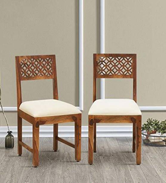 TANWAR HANDICRAFT Solid Sheesham Wood Dining Chair Set of 2 Pieces Solid Wood Dining Chair