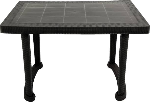 MY GIRAFFE TROFI BLACK Plastic 4 Seater Dining Table