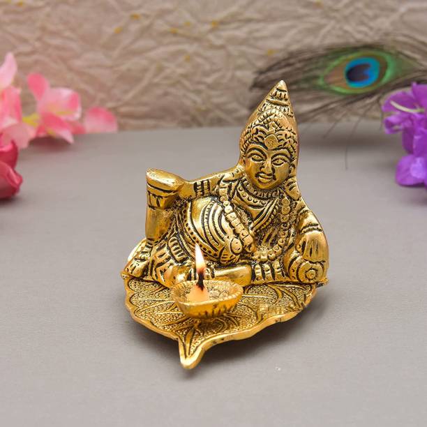 Chhariya Crafts Kuber Deepam For Home And Office Aluminium Table Diya