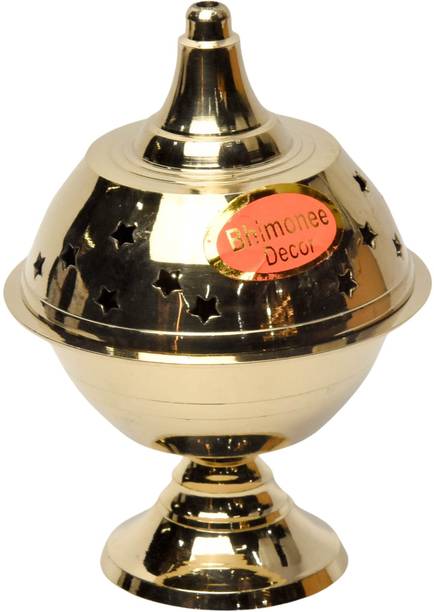 Bhimonee Decor Navratri Deep| Akhand Jyothi| Brass Table Diya