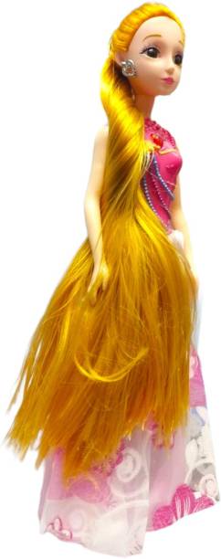 SABIRAT Beautiful Long Hair Doll For Girls [Pack 1, 32cm]