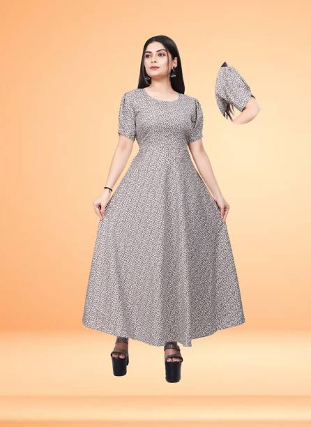 Women Gown Grey Dress Price in India