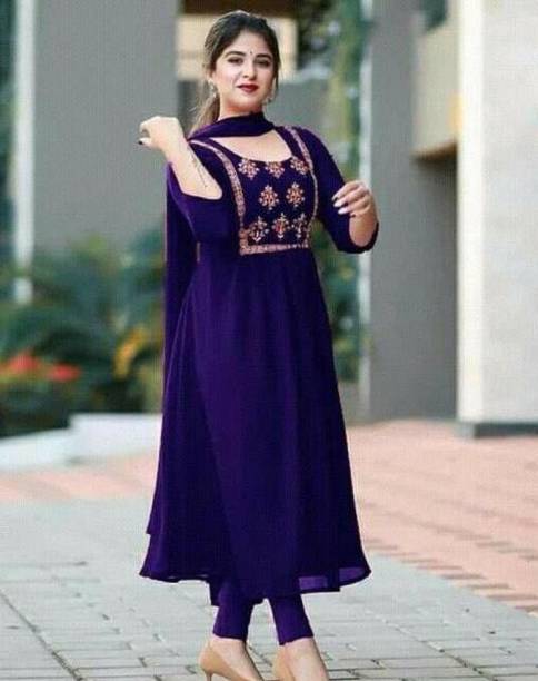 Women A-line Blue Dress Price in India