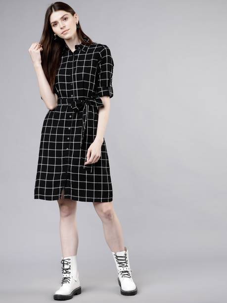 Women Shirt Black Dress Price in India