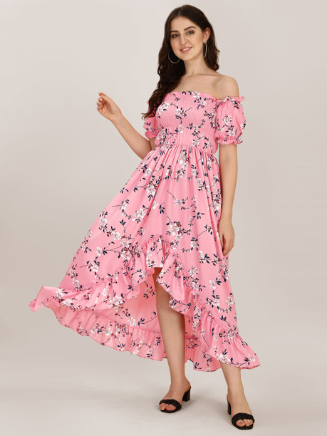 white dress ruffles