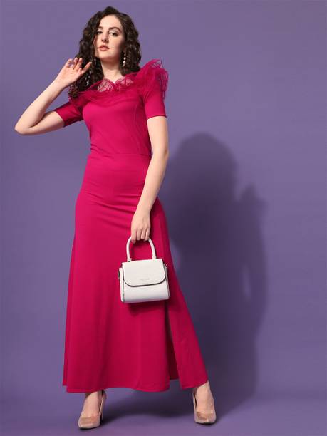 Women Bodycon Pink Dress Price in India