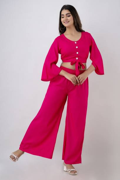 Women Co-ords Pink Dress Price in India