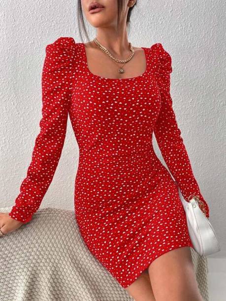 Women Bodycon Red Dress Price in India
