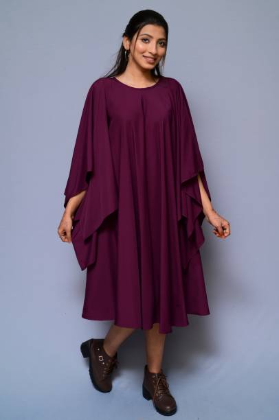 Women Kaftan Purple Dress Price in India