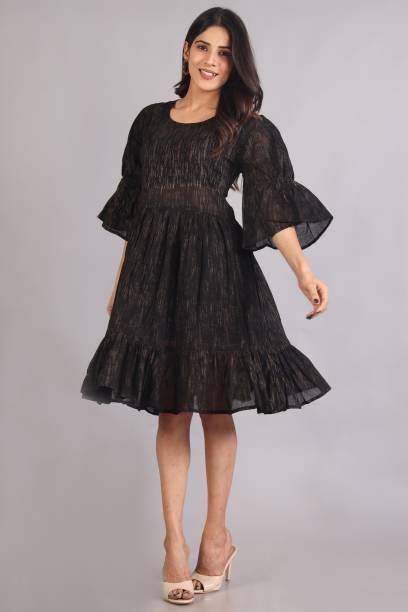 Women Ethnic Dress Black Dress Price in India