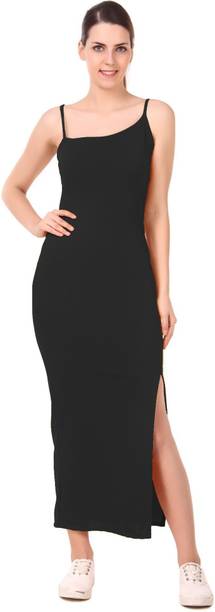 Women Maxi Black Dress Price in India