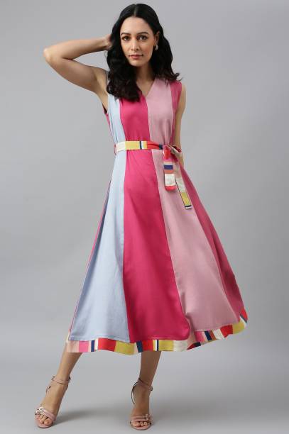 Women Gown Multicolor Dress Price in India