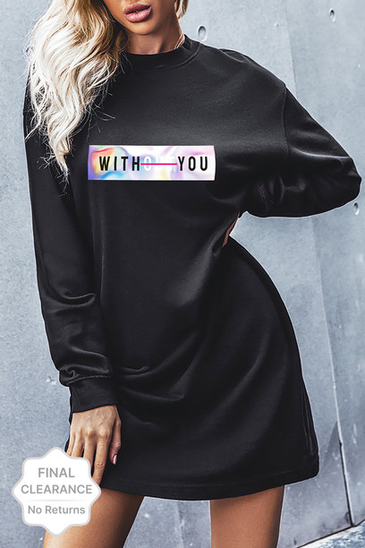 woolen sweatshirt dress