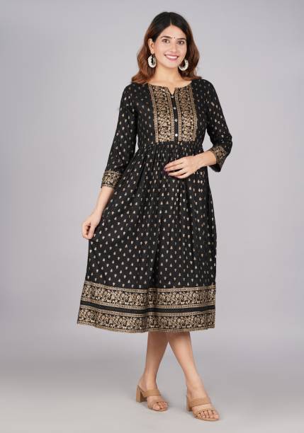 Women Ethnic Dress Black Dress Price in India
