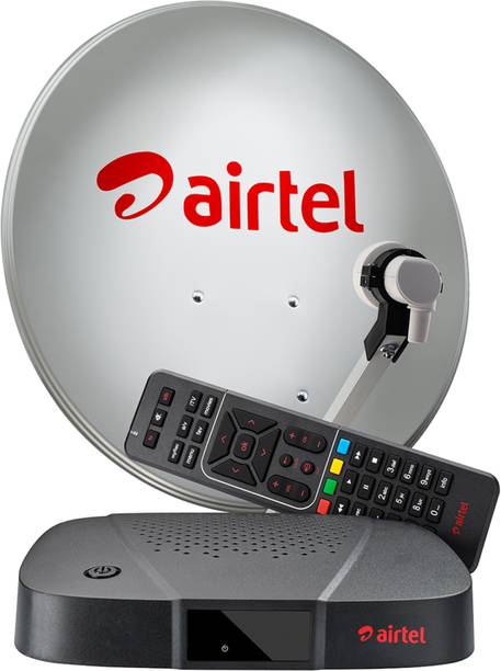 Airtel Digital TV HD Set top Box with 1 month Pack + Recording Feature + Fast Delivery & Installation