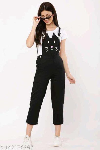 dangri dress black and white