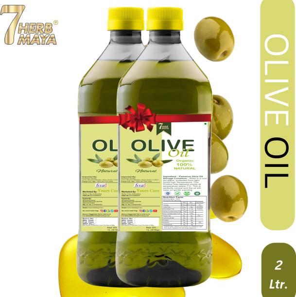7Herbmaya Extra Virgin Jaitun tel Olive Oil, Cold Pressed,Edible Premium Grade Cooking Oil Olive Oil PET Bottle