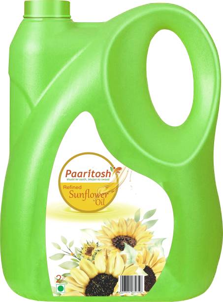 Paaritosh Premium Refined Sunflower Pure Oil, 2 Liter Jar Sunflower Oil Can