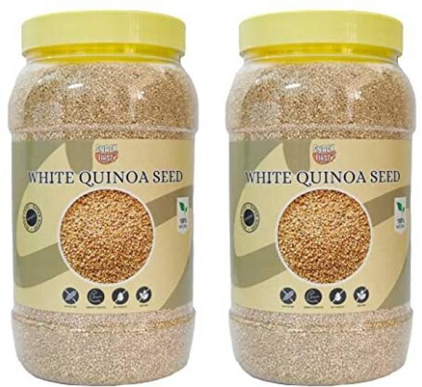 SNACK FIRST White Quinoa Seed | High Protein | Fibre Rich Healthy Diet Food 1.5kg X 2) Quinoa Seeds