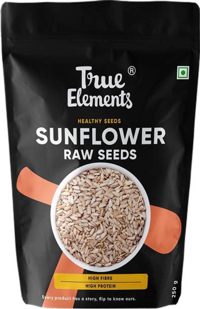 True Elements Raw Sunflower Seeds, Rich in Protein & fiber | Edible Healthy Seeds for eating Sunflower Seeds