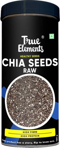 True Elements Raw Chia Seeds 750g - Calcium Rich, Raw Chia Seed | Diet Food for Weight Loss | Healthy Snack Black Chia Seeds