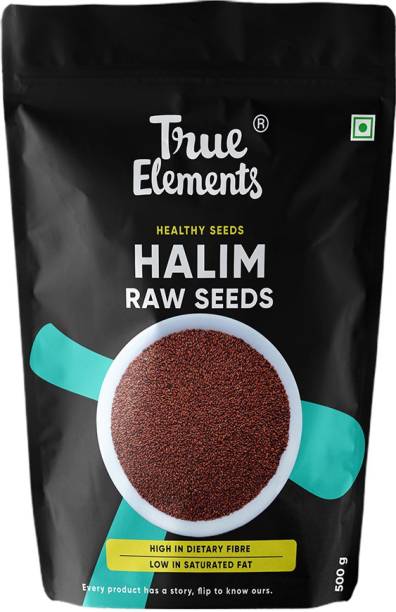 True Elements Halim Seeds 500g - Aliv Seeds | Haleem Seeds | Halim Seeds for Eating | Immunity Booster Superfood | Garden Cress Seeds Garden Cress Seeds