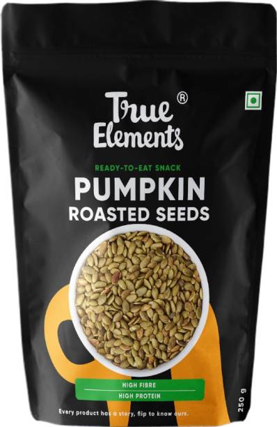 True Elements Roasted Pumpkin Seeds, Boost Immunity seeds for eating, Protein & Fibre rich Pumpkin Seeds