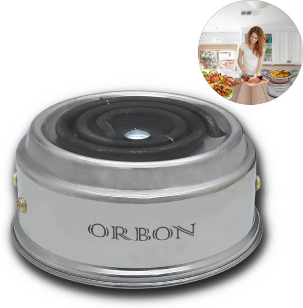 Orbon 500 Watt Mini Steel Electric Coil Cooking Portable Stove | Hookah Coal Burner Electric Cooking Heater