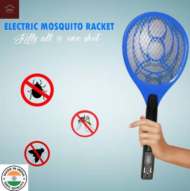 ghar ki khushiya HIGH QUALITY Electric Mosquito Racket Random Color Electric Insect Killer Indoor, Outdoor