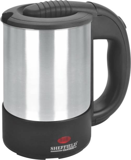 Sheffield Classic Electric Kettle, Stainless Steel, Superfast Boil, Wide mouth, 600 w Electric Kettle
