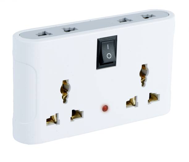 Brillar 4 Way Universal Socket Multi-Plug With LED Indicator 4  Socket Extension Boards
