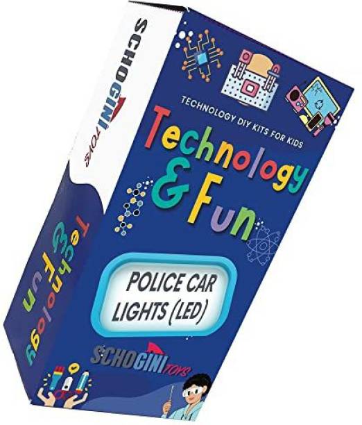 SCHOGINI TOYS Police Car Light Bar Light Electronic DIY Circuit Kit for Kids 10+ Hobby Fun Toy Light Electronic Hobby Kit