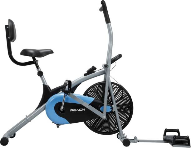 Reach AB-110BPT Air Bike Exercise Cycle With Back Support Seat and Twister Dual-Action Stationary Exercise Bike