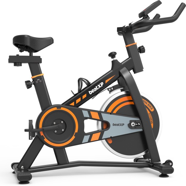 10KG Flywheel ISE Sports Exercise Bike Fitness Bike Indoor Cycling SY-7802 Adjustable Resistance Training Bike with LCD Display Space Saving & Fitness Silence 