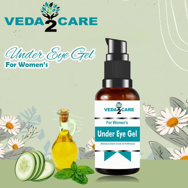 Veda2Care Under Eye Gel Dark Circle Cream with AloeVera & Tulsi |Remove Wrinkles,Puffiness