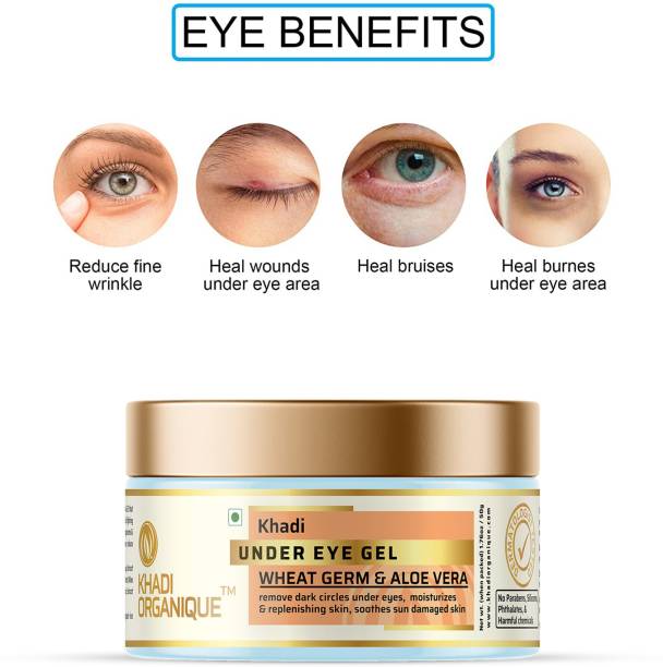 Organique Ayurvedic Under Eye Gel for Reduce Dark Circles ,Puffiness & Fine Lines